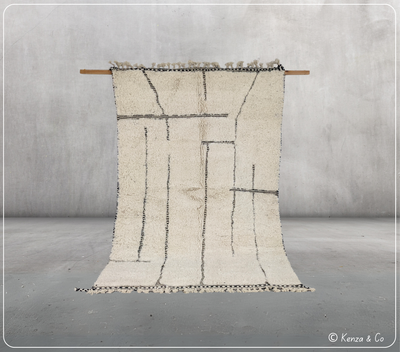 Beni Ouarain Teppich, 250 x 160 cm || 8,2 x 5,25 Fuß, MS-308 [Vorbestellung]