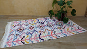 Boucherouite-Teppich, 225 x 125 cm || 7,38 x 4,1 Fuß