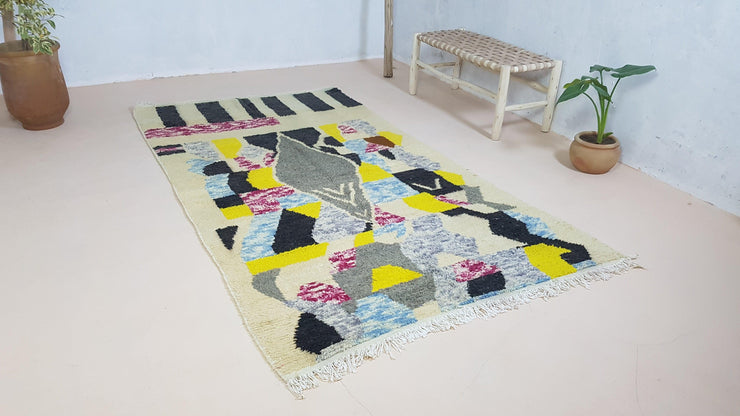 Handgefertigter Azilal-Teppich, 255 x 140 cm || 8,37 x 4,59 Fuß - KENZA & CO