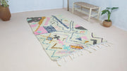 Handgefertigter Azilal-Teppich, 220 x 130 cm || 7,22 x 4,27 Fuß - KENZA & CO