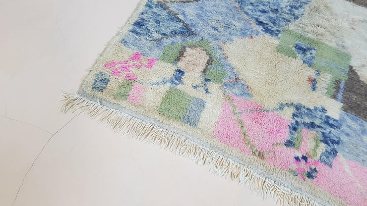 Handgefertigter Azilal-Teppich, 225 x 130 cm || 7,38 x 4,27 Fuß - KENZA & CO