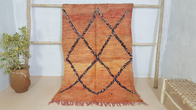 Vintage Boujaad Teppich, 210 x 140 cm || 6,89 x 4,59 Fuß - KENZA & CO