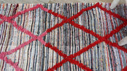 Vintage Boucherouite Teppich - 175 x 110 cm || 5,74 x 3,61 Fuß - KENZA & CO