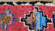 Vintage Boucherouite Teppich - 195 x 60 cm || 6,4 x 1,97 Fuß - KENZA & CO