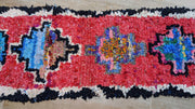 Vintage Boucherouite Teppich - 195 x 60 cm || 6,4 x 1,97 Fuß - KENZA & CO