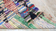 Vintage Boucherouite Teppich - 200 x 70 cm || 6,56 x 2,3 Fuß - KENZA & CO