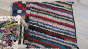 Vintage Boucherouite Teppich - 120 x 90 cm || 3,94 x 2,95 Fuß - KENZA & CO