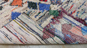 Vintage Boucherouite Teppich - 165 x 110 cm || 5,41 x 3,61 Fuß - KENZA & CO