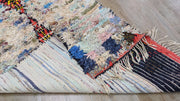 Vintage Boucherouite Teppich - 165 x 85 cm || 5,41 x 2,79 Fuß - KENZA & CO