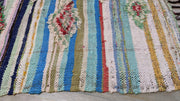 Vintage Boucherouite Teppich - 220 x 125 cm || 7,22 x 4,1 Fuß - KENZA & CO