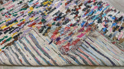 Vintage Boucherouite Teppich - 175 x 145 cm || 5,74 x 4,76 Fuß - KENZA & CO