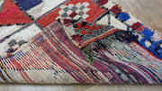 Vintage Boucherouite Teppich - 235 x 100 cm || 7,71 x 3,28 Fuß - KENZA & CO