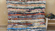 Vintage Boucherouite Teppich - 220 x 130 cm || 7,22 x 4,27 Fuß - KENZA & CO