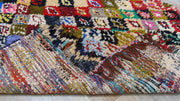 Vintage Boucherouite Teppich - 205 x 150 cm || 6,73 x 4,92 Fuß - KENZA & CO