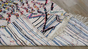 Boucherouite-Teppich, 240 x 127 cm || 7,87 x 4,17 Fuß - KENZA & CO