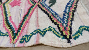 Boucherouite-Teppich, 220 x 135 cm || 7,22 x 4,43 Fuß - KENZA & CO