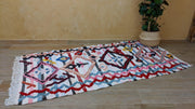 Boucherouite-Teppich, 220 x 105 cm || 7,22 x 3,44 Fuß - KENZA & CO