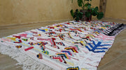 Boucherouite-Teppich, 250 x 125 cm || 8,2 x 4,1 Fuß - KENZA & CO